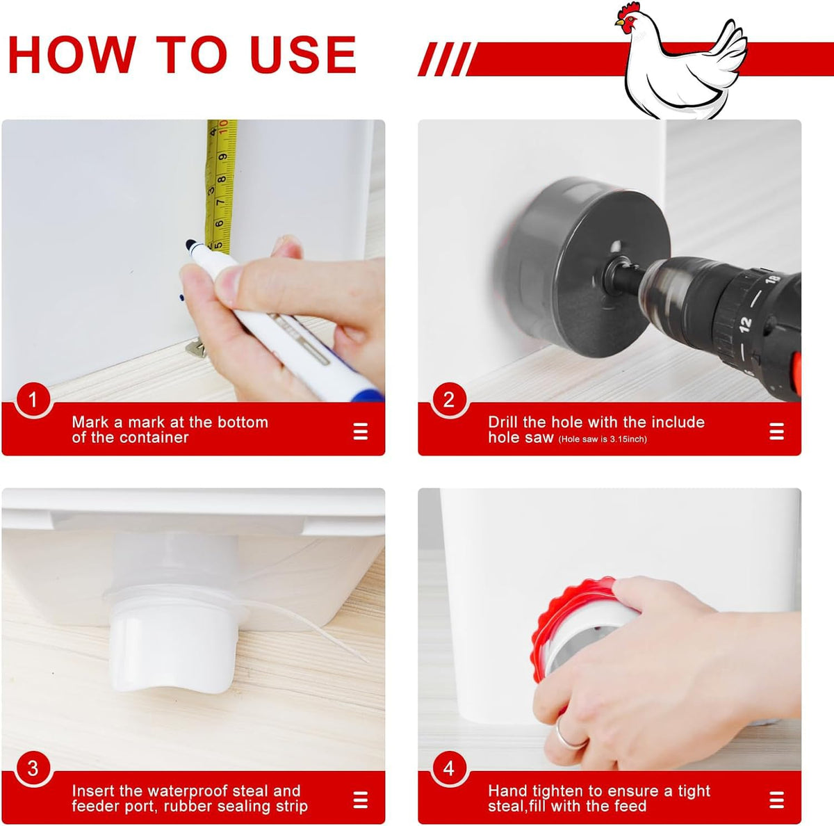 lopopvsys complete 6-pack includes ports and hole saw for convenience.