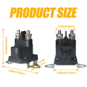 LordandLand 04781700 starter solenoid side view highlights durable connections for reliable operation