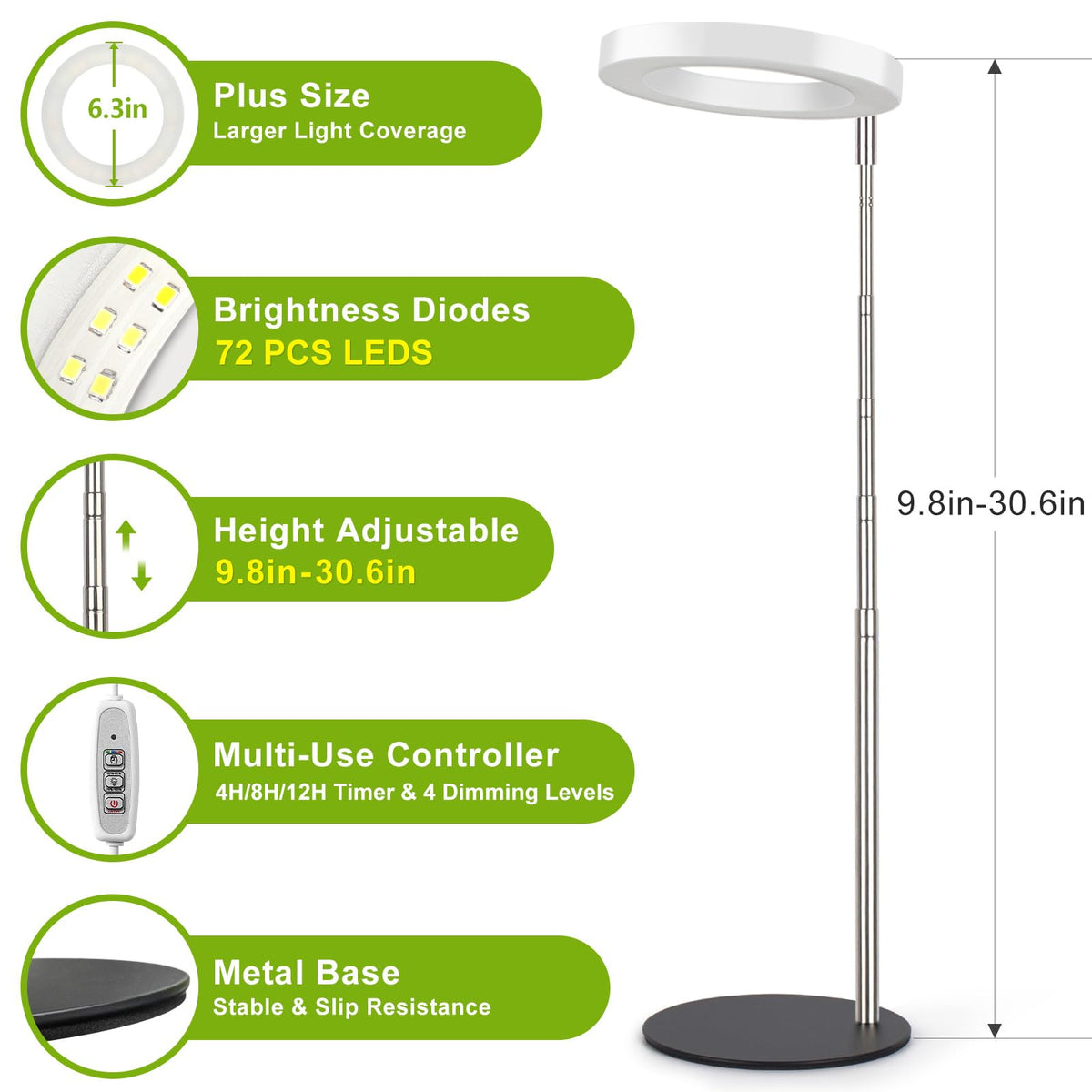 LORDEM Grow Light with auto timer enables reliable, hands-off plant care