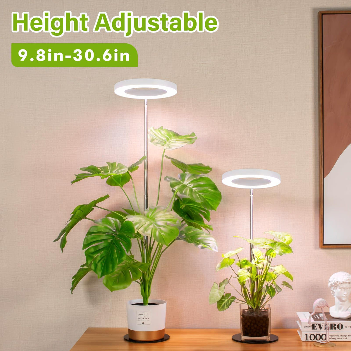 LORDEM 72 LED full-spectrum panel provides balanced light for seedling growth