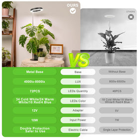 LORDEM light height adjusts from 9.8 to 30.6 inches for flexible setup.