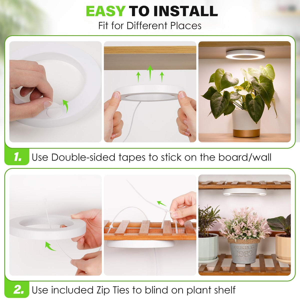 LORDEM Halo Grow Light in a cozy home setting as decorative yet functional lighting