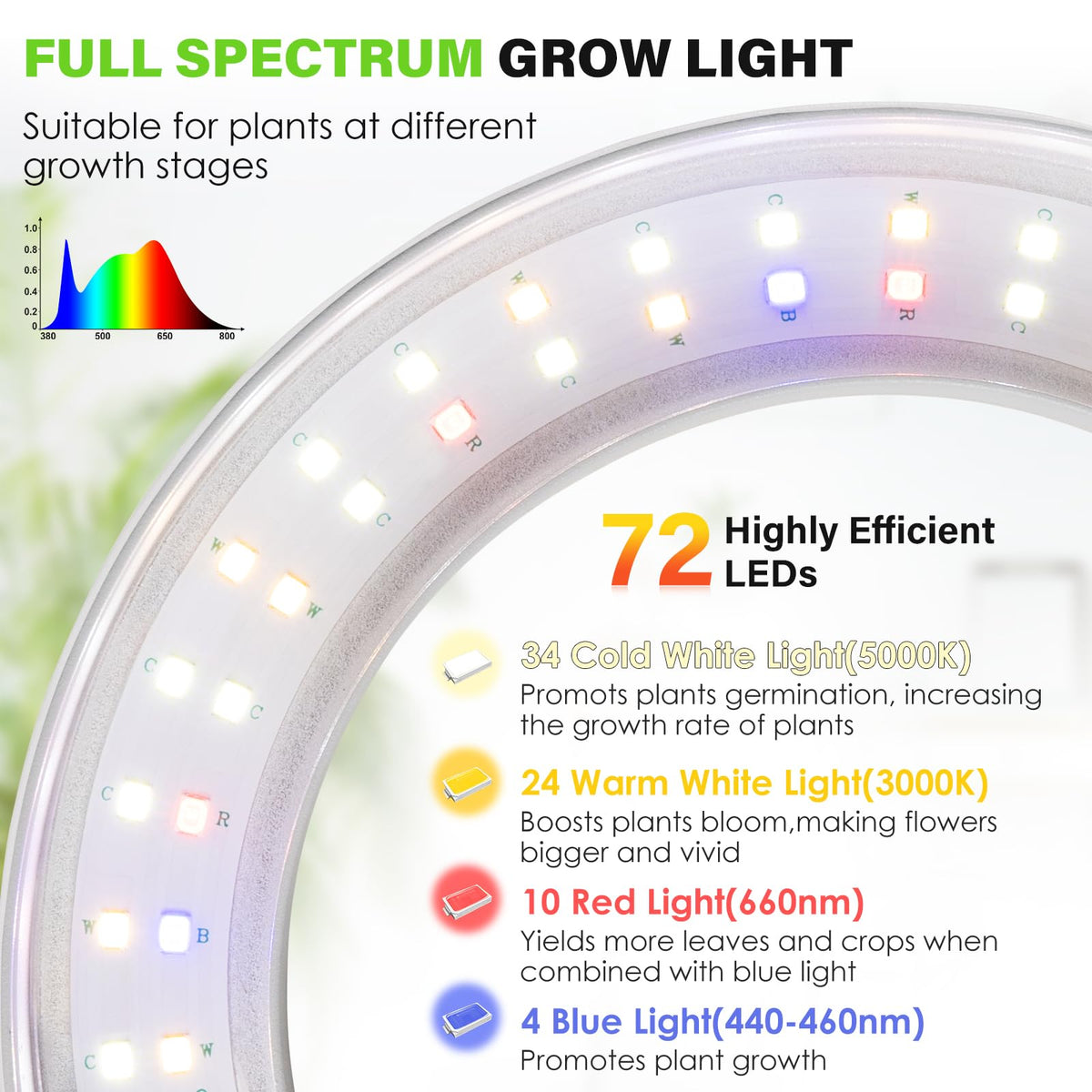LORDEM Halo Grow Light timer interface displaying scheduling options