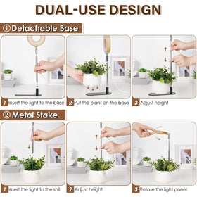 Lordem height-adjustable stand from 7.8 to 26 inches for flexible lighting