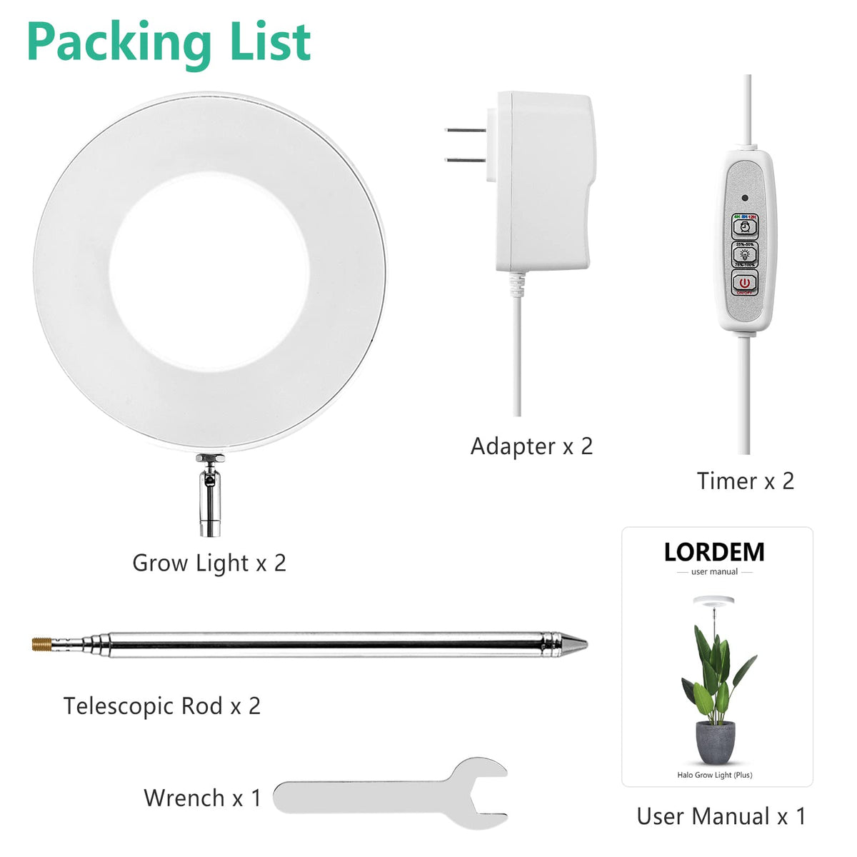 LORDEM 2-pack provides expanded coverage for multiple plants.