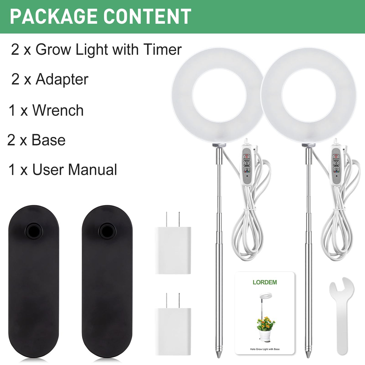 LORDEM two pack set for multiple plant setups