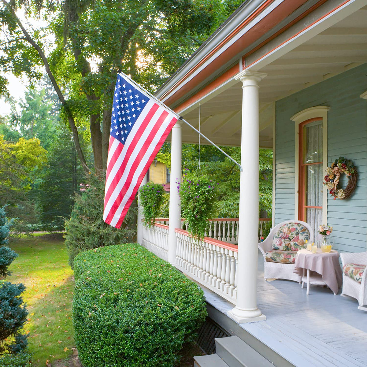 Loretoy durable plastic flag rings withstand outdoor use while fluttering flags.