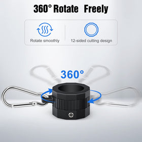 Loretoy flag pole ring includes wrench for secure installation.