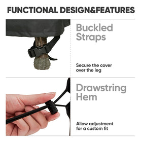 Loriano built-in air vents reduce condensation inside the cover