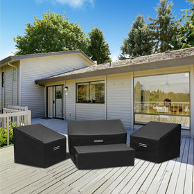 Loriano all-weather protection for outdoor furniture against sun, rain, and snow