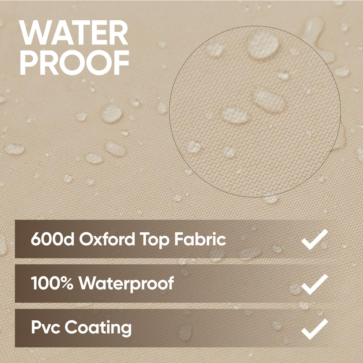 Loriano covers have easy-grip padded handles for quick removal.