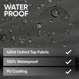 Loriano windproof cover with adjustable cord and buckled straps for secure fit