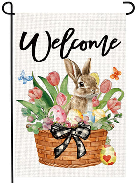 LosFong Bunny Easter garden flag adds a welcoming touch to your outdoor entry.