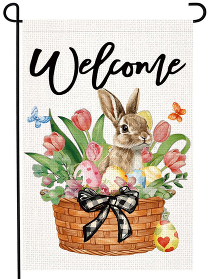LosFong Bunny Easter garden flag adds a welcoming touch to your outdoor entry.