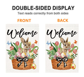 LosFong Easter eggs garden flag boosts seasonal curb appeal from any angle.