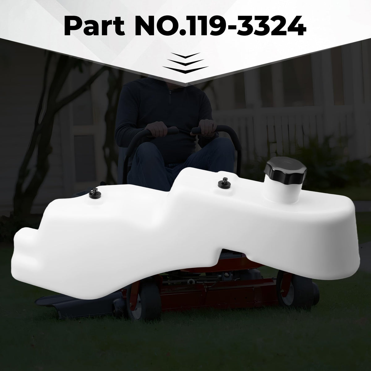 LOSTAR fuel tank assembly for TimeCutter MX, direct-fit replacement for easy installation