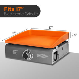 LotFancy durable silicone cover defends Blackstone from rust and grime.