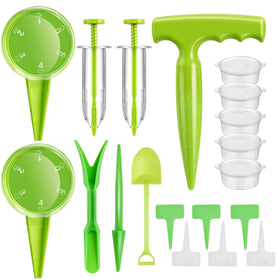 Lothee 19 Pcs Mini Seed Spreader Set compact kit for space-saving gardening.