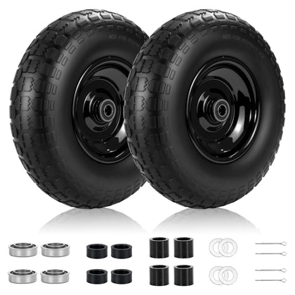 LOTMOVE 4.00-6 flat-free tire with solid foam for maintenance-free outdoor use