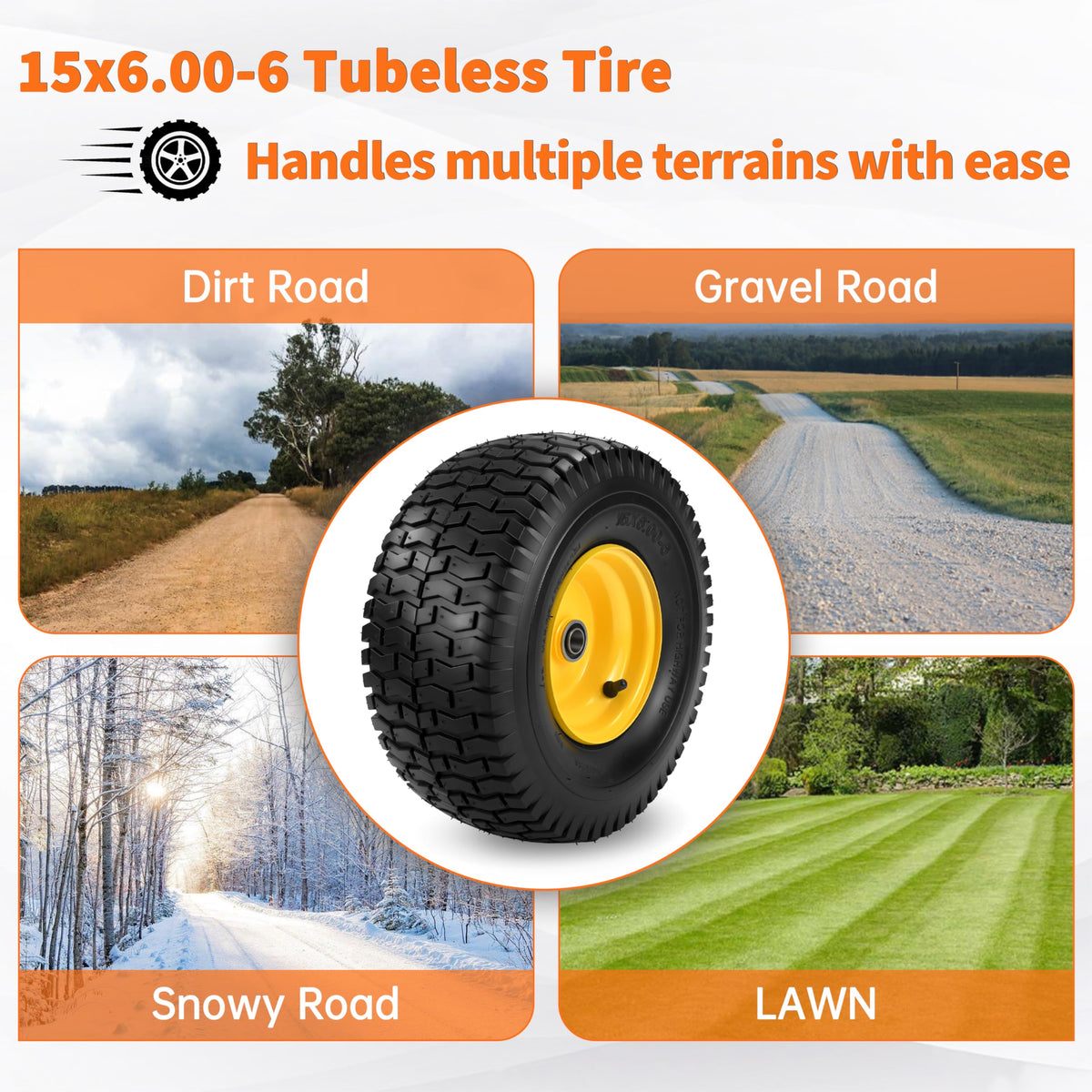 LotMove adapter kit included simplifies hub size adjustments during installation.