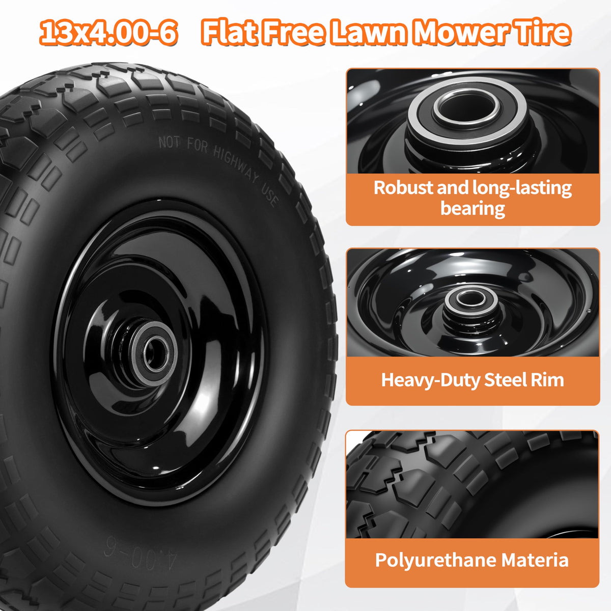LOTMOVE bearings kit fits 5/8 or 3/4 inches for secure fit