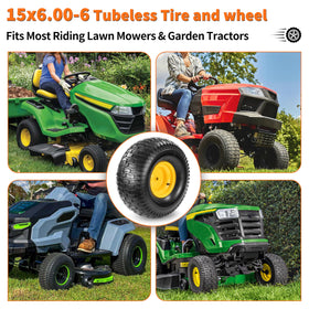 LotMove John Deere compatible front tire for S100 to LX Series riders.