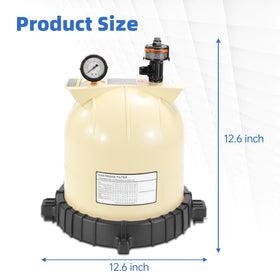 LOTMOVE pressure gauge 190058 enables accurate readings during filter servicing.