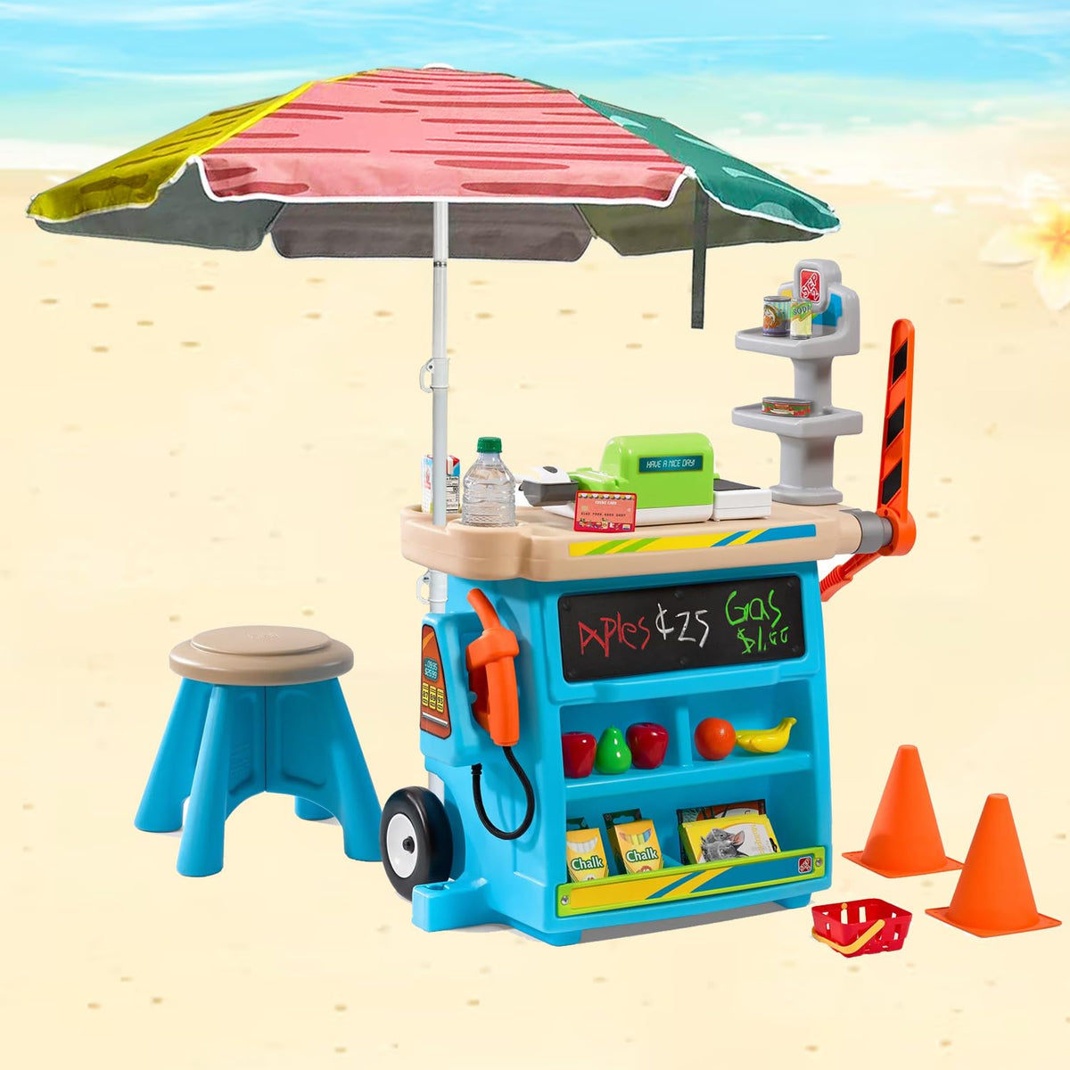 LOTTAFUN carry bag and sand anchor kit prepared for quick beach setup.