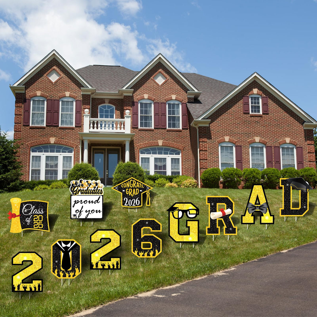 Lotus Hills diploma panel adds a personalized touch to photo-ready lawn displays