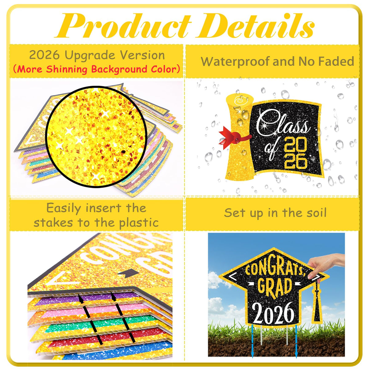 Lotus Hills DIY name panel allows customization with the graduate’s name