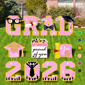 Lotus Hills 15-inch graduation letters brighten lawn for Class of 2026