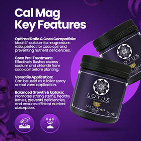 RO water ready Cal-Mag Pro dissolves without residue in reservoirs.