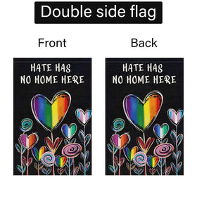 Louise Maelys Double sided Pride Flag print readable from both directions