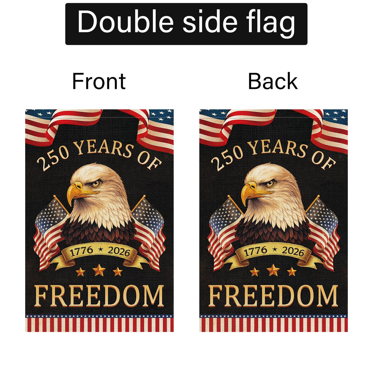 Louise Maelys garden flag sleeve top fits standard flagpole