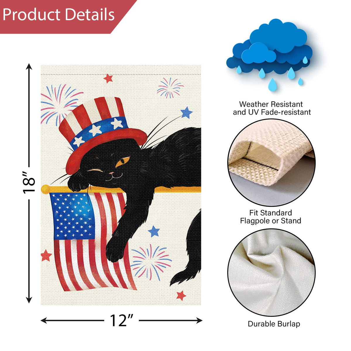 Louise Maelys usa-flag pattern highlights patriotic theme for holidays