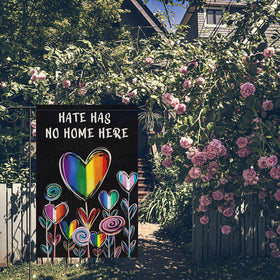 Louise Maelys Front porch pride banner adds welcoming seasonal color