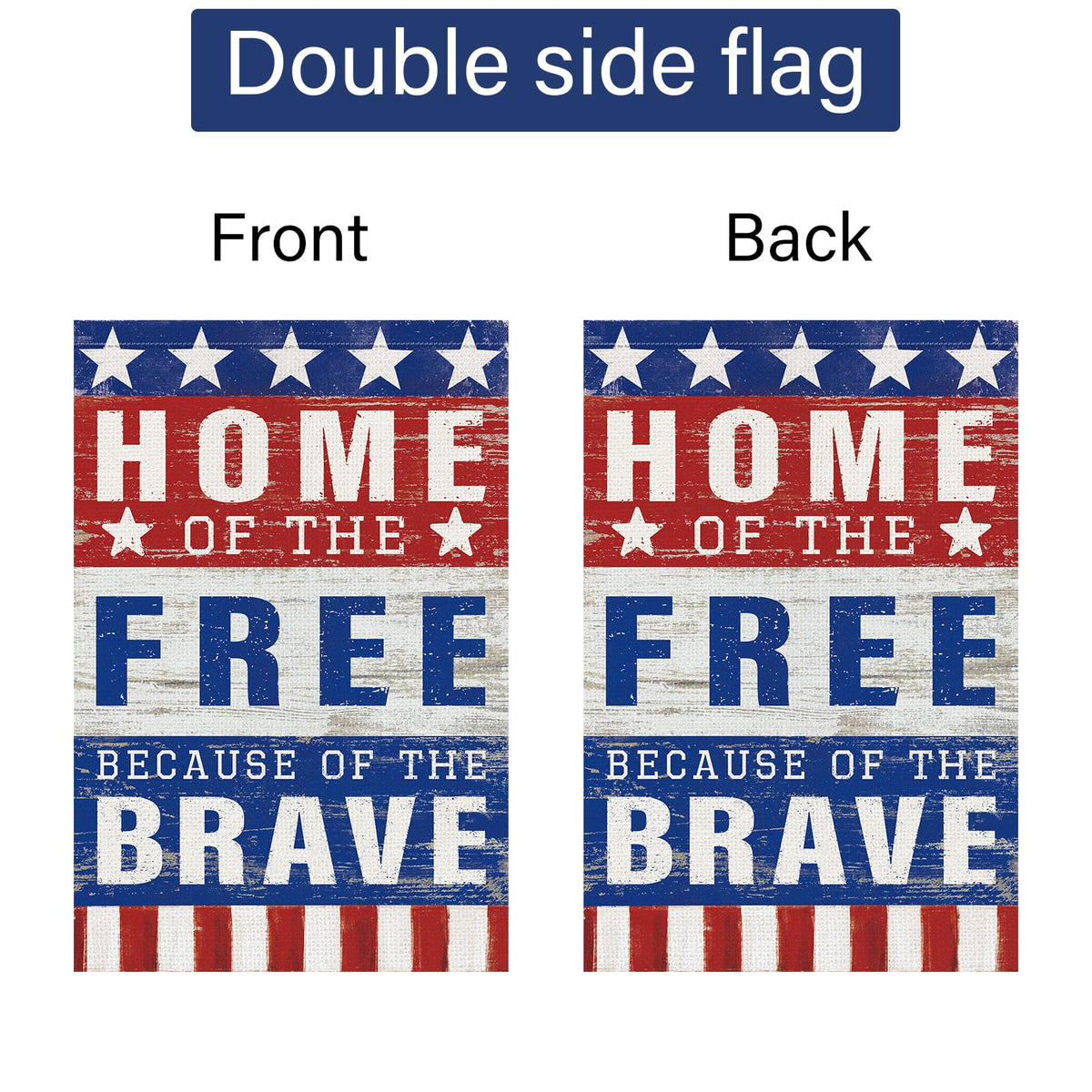 Louise Maelys 12x18 front yard flag adds welcoming holiday charm