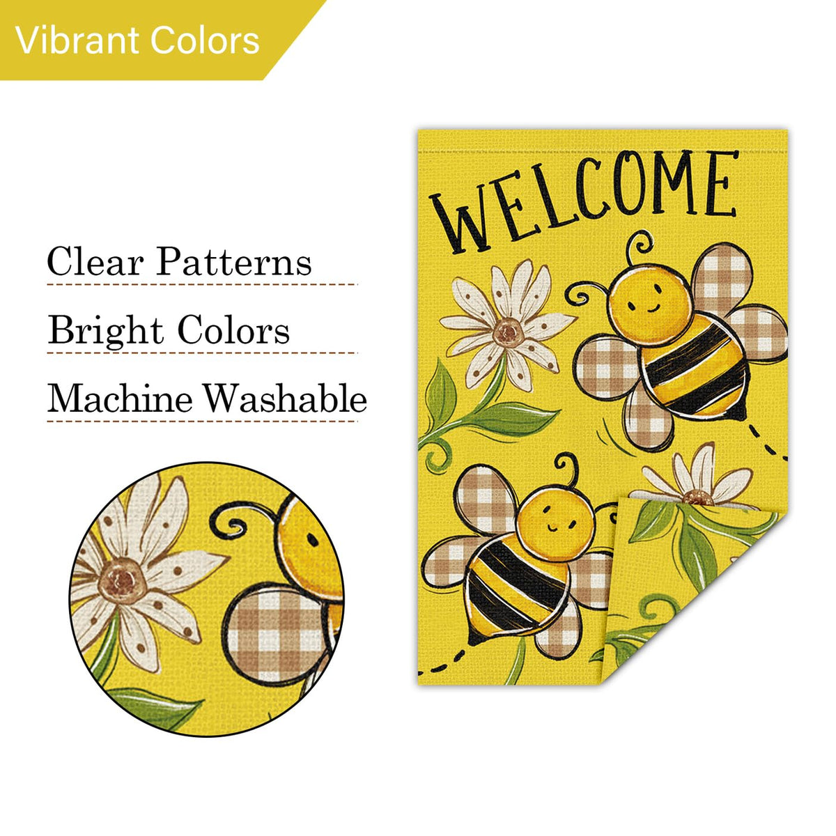 Louise Maelys outdoor flag perfect for patio, garden, and yard seasonal decor.