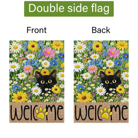 Louise Maelys garden flag stays vibrant in daylight and breeze.