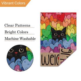 Louise Maelys Pride flag suited for garden or porch display all season