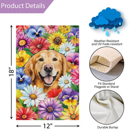 Louise Maelys spring floral design with daisies and pansies brightens outdoor spaces.