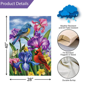 Louise Maelys spring floral yard flag adds seasonal charm for patios and lawns