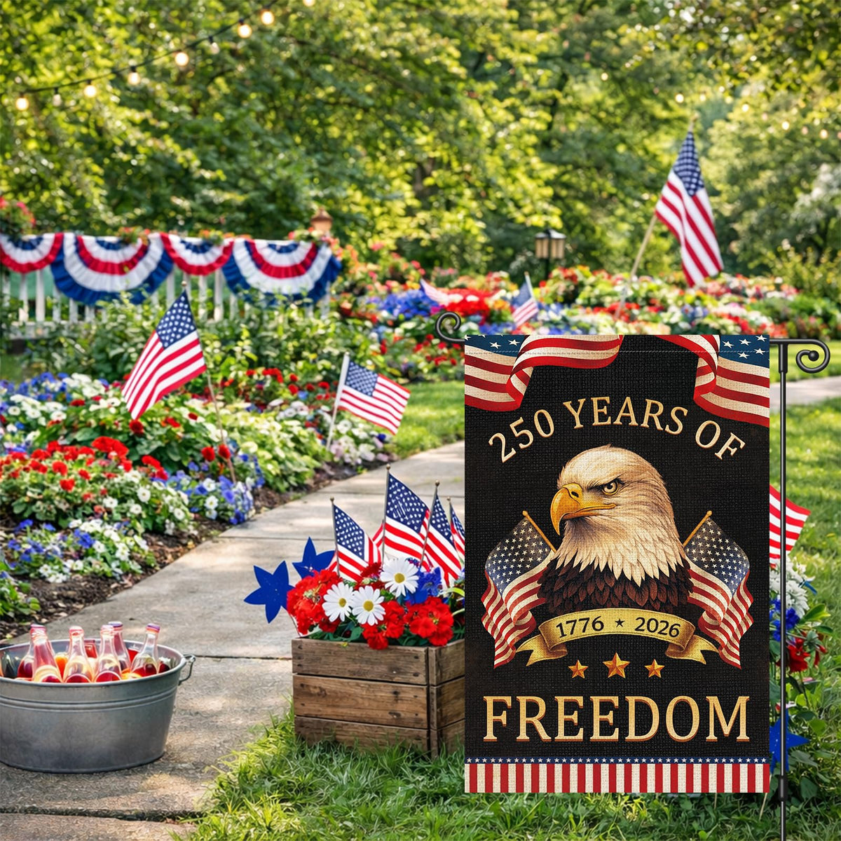 Louise Maelys washable polyester flag for durable outdoor use