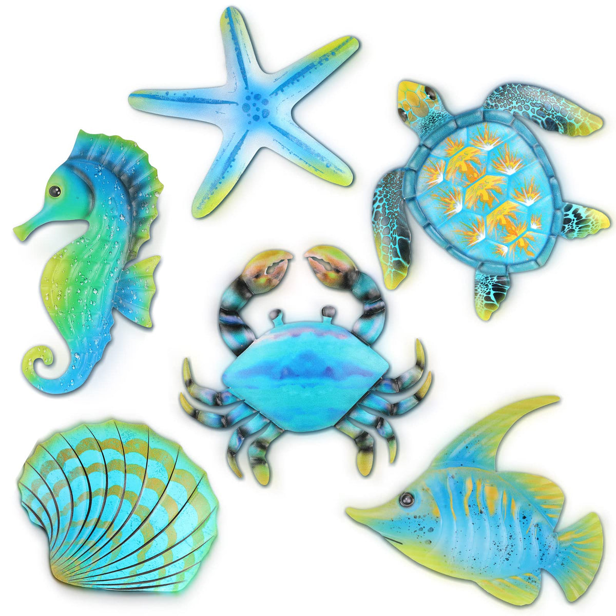 Lounsweer crab wall art piece adds coastal ambiance to any wall.