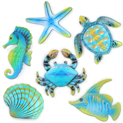 Lounsweer crab wall art piece adds coastal ambiance to any wall.