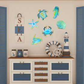 Lounsweer fish wall art brightens walls with underwater energy.