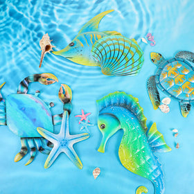 Lounsweer ocean collection wall accents suitable for garden, patio, or fence.