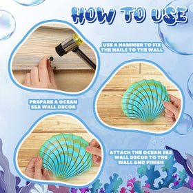 Lounsweer seashell decor offers elegant beach-inspired detail for hallways.