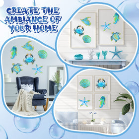 Lounsweer starfish wall sculpture provides a coastal accent for bathrooms.