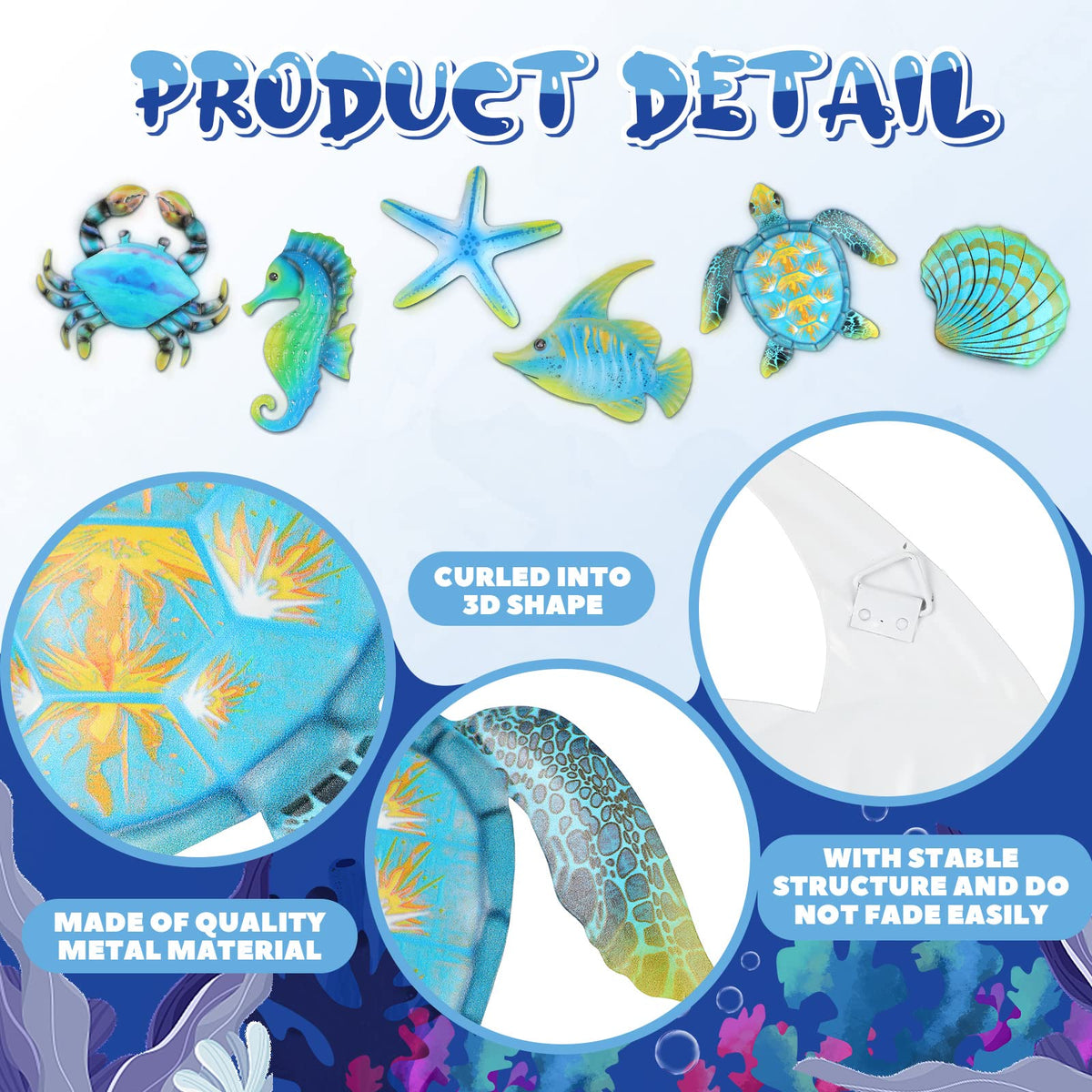 Lounsweer sea turtle wall decor adds ocean serenity to spaces.